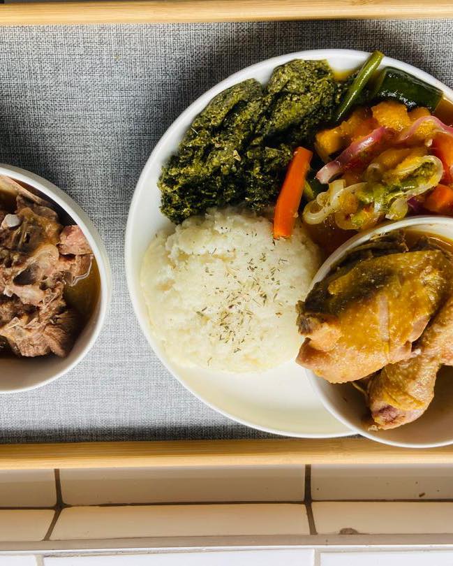 Traditional meal with sides